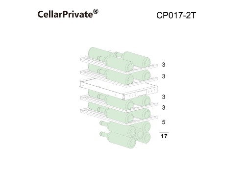 Винный шкаф Cellar Private CP017-2T