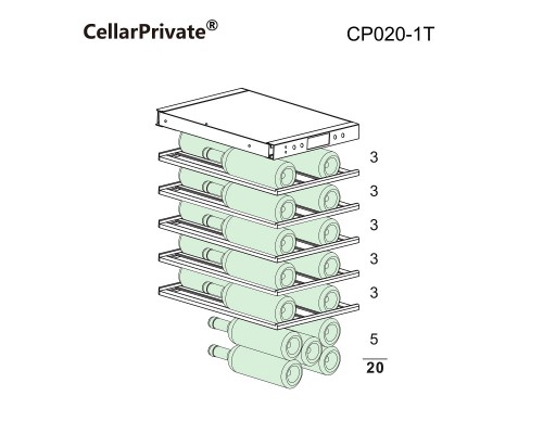 Винный шкаф Cellar Private CP020-1T