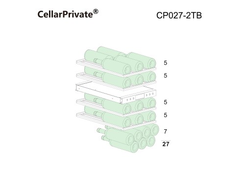Винный шкаф Cellar Private CP027-2TB