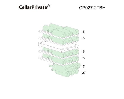 Винный шкаф Cellar Private CP027-2TBH