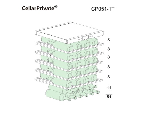 Винный шкаф Cellar Private CP051-1T