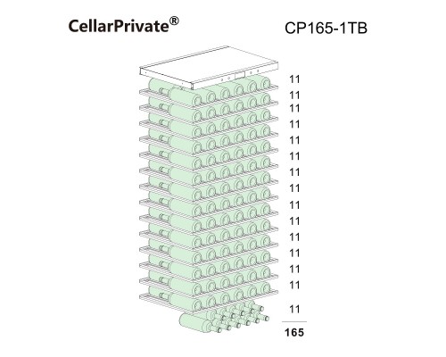 Винный шкаф Cellar Private CP165-1TB