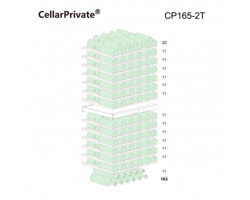Винный шкаф Cellar Private CP165-2T