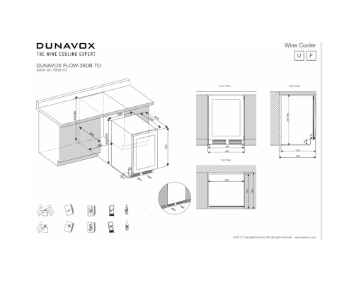 Винный шкаф Dunavox DAUF-39.119DB.TO