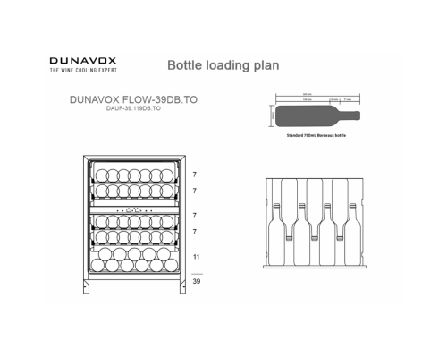Винный шкаф Dunavox DAUF-39.119DB.TO
