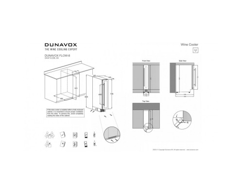 Винный шкаф Dunavox DAUF-8.23B