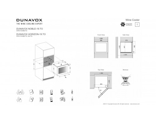 Винный шкаф Dunavox DVN-19.50B.TO Винный шкаф Dunavox DVN-19.50B.TO