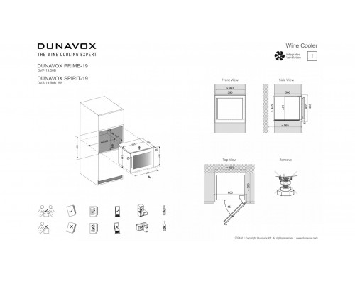 Винный шкаф Dunavox DVP-19.50B Винный шкаф Dunavox DVP-19.50B