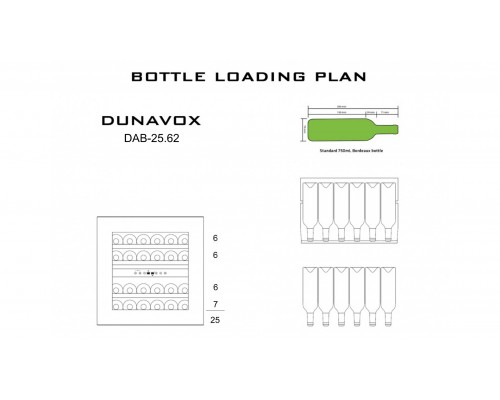 Винный шкаф Dunavox DAB-25.62DSS.TO