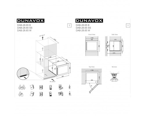 Винный шкаф Dunavox DAB-28.65B