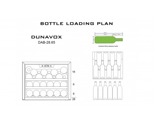 Винный шкаф Dunavox DAB-28.65W
