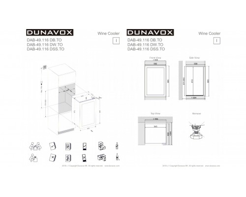 Винный шкаф Dunavox DAB-49.116DSS.TO 