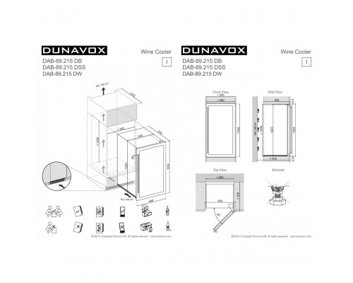 Винный шкаф Dunavox DAB-89.215DB