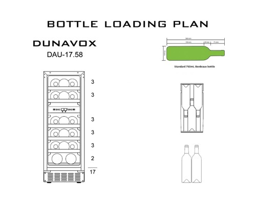 Винный шкаф Dunavox DAU-17.58DSS