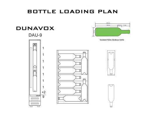 Винный шкаф Dunavox DAU-9.22B