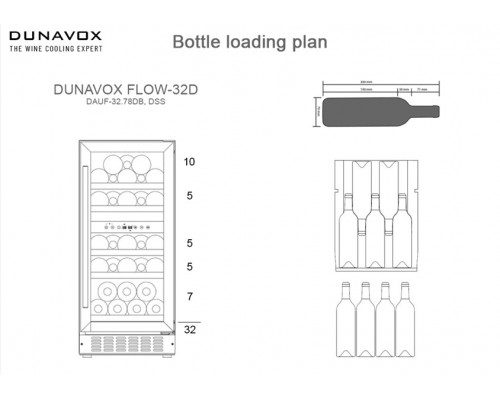 Винный шкаф Dunavox DAUF-32.78DSS