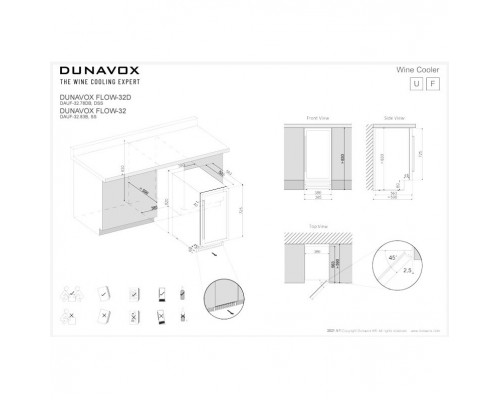 Винный шкаф Dunavox DAUF-32.83SS