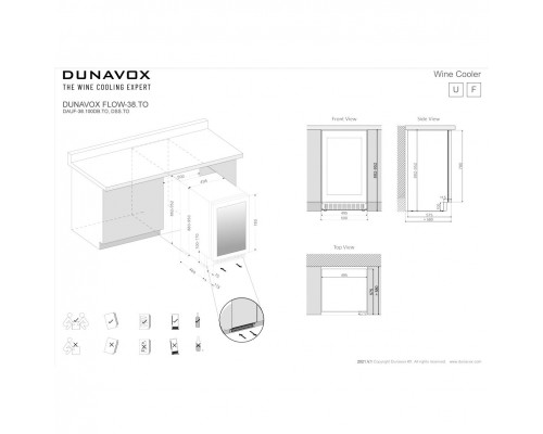 Винный шкаф Dunavox DAUF-38.100DOP.TO