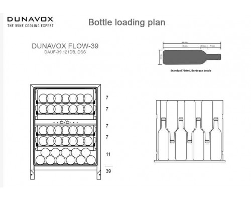 Винный шкаф Dunavox DAUF-39.121DB