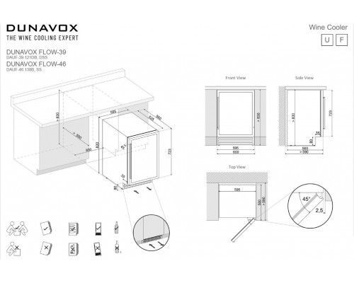 Винный шкаф Dunavox DAUF-39.121DSS