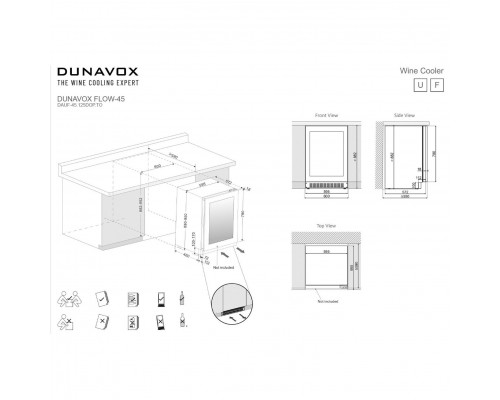 Винный шкаф Dunavox DAUF-45.125DOP.TO 