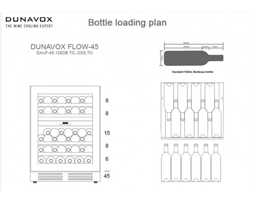 Винный шкаф Dunavox DAUF-45.125DOP.TO 