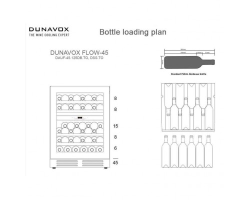 Винный шкаф Dunavox DAUF-45.125DSS.TO