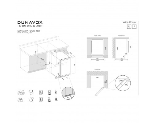 Винный шкаф Dunavox DAUF-46.145DSS