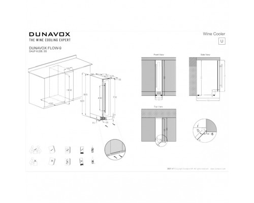 Винный шкаф Dunavox DAUF-9.22B