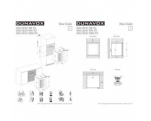 Винный шкаф Dunavox DAV-32.81DB.TO