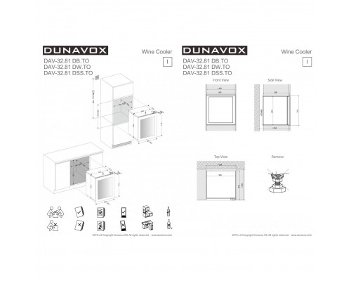 Винный шкаф Dunavox DAV-32.81DW.TO