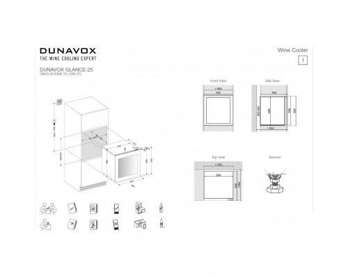 Винный шкаф Dunavox DAVG-25.63DOP.TO