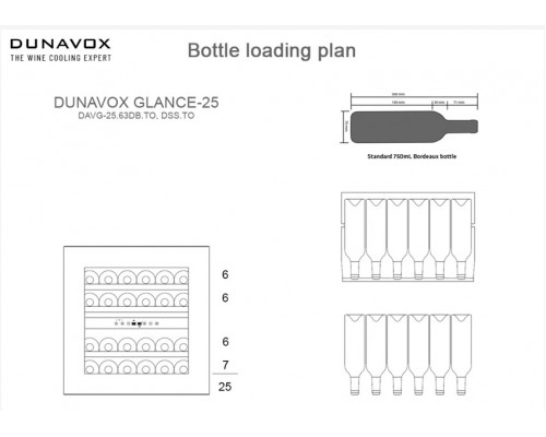 Винный шкаф Dunavox DAVG-25.63DOP.TO