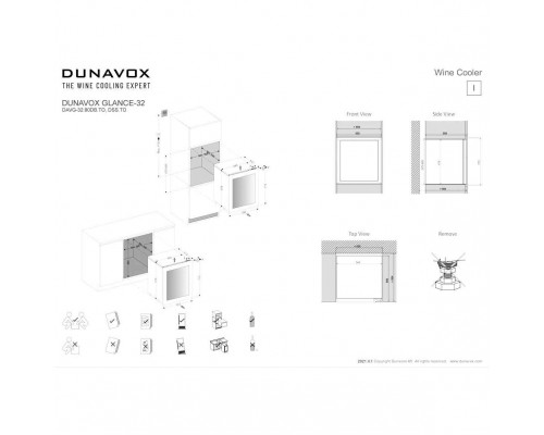 Винный шкаф Dunavox DAVG-32.80DB.TO