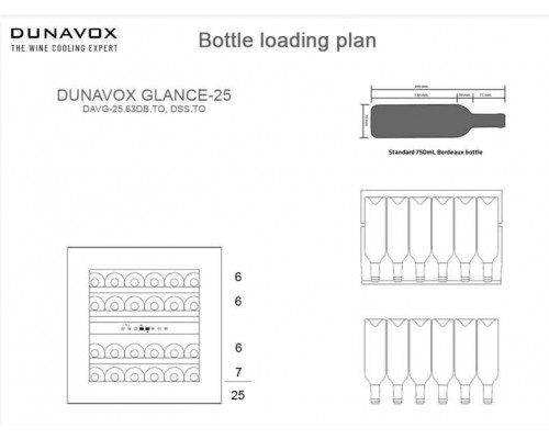 Винный шкаф Dunavox DAVG-32.80DOP.TO