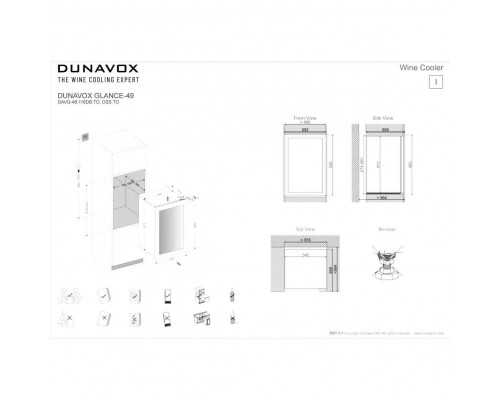 Винный шкаф Dunavox DAVG-49.116DB.TO