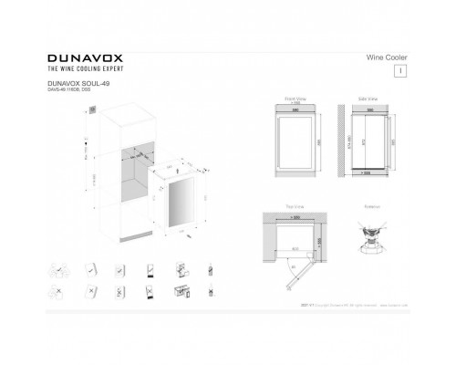 Винный шкаф Dunavox DAVG-49.116DSS.TO