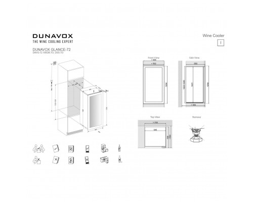 Винный шкаф Dunavox DAVG-72.185DB.TO 