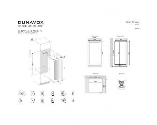 Винный шкаф Dunavox DAVS-18.46B