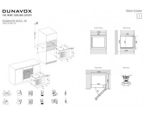 Винный шкаф Dunavox DAVS-18.46SS