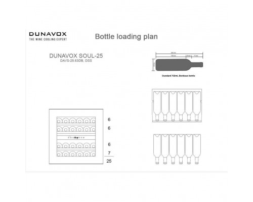 Винный шкаф Dunavox DAVS-25.63DB