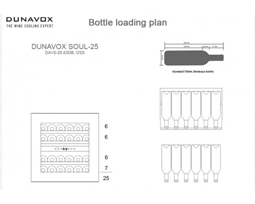 Винный шкаф Dunavox DAVS-25.63DSS