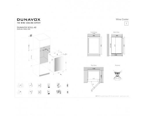 Винный шкаф Dunavox DAVS-49.116DB 