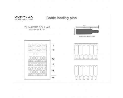 Винный шкаф Dunavox DAVS-49.116DB 