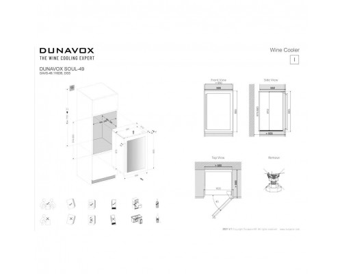 Винный шкаф Dunavox DAVS-49.116DSS 