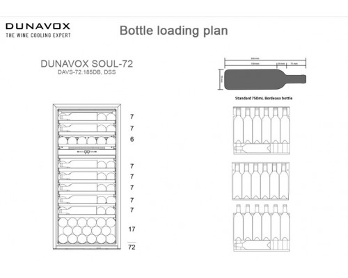 Винный шкаф Dunavox DAVS-72.185DSS