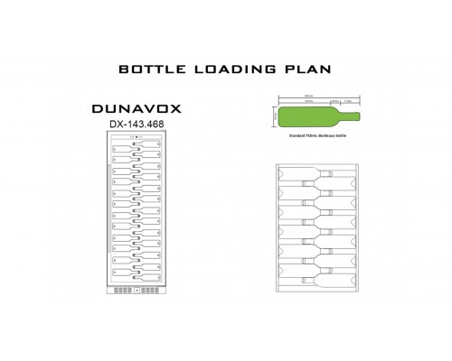 Винный шкаф Dunavox DX-143.468B