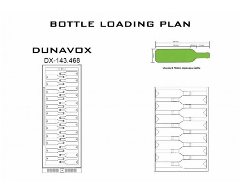 Винный шкаф Dunavox DX-143.468SS