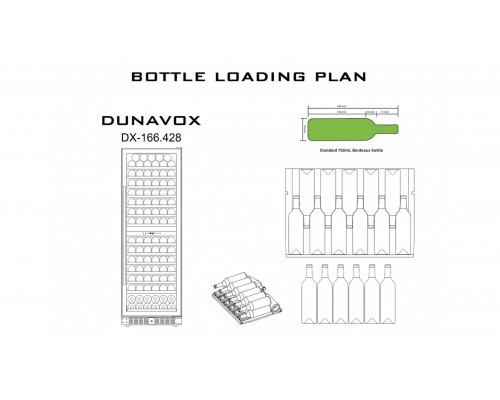 Винный шкаф Dunavox DX-166.428SDSK