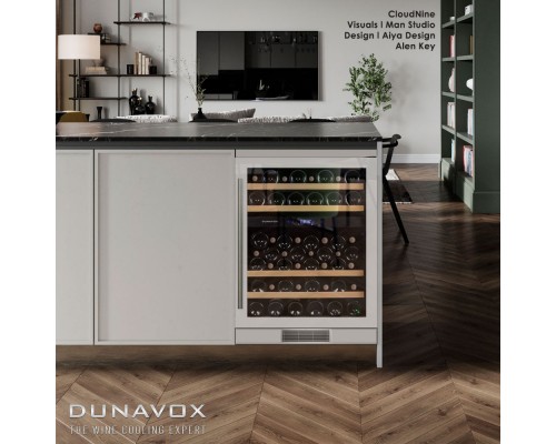 Винный шкаф Dunavox DX-53.130DWK/DP